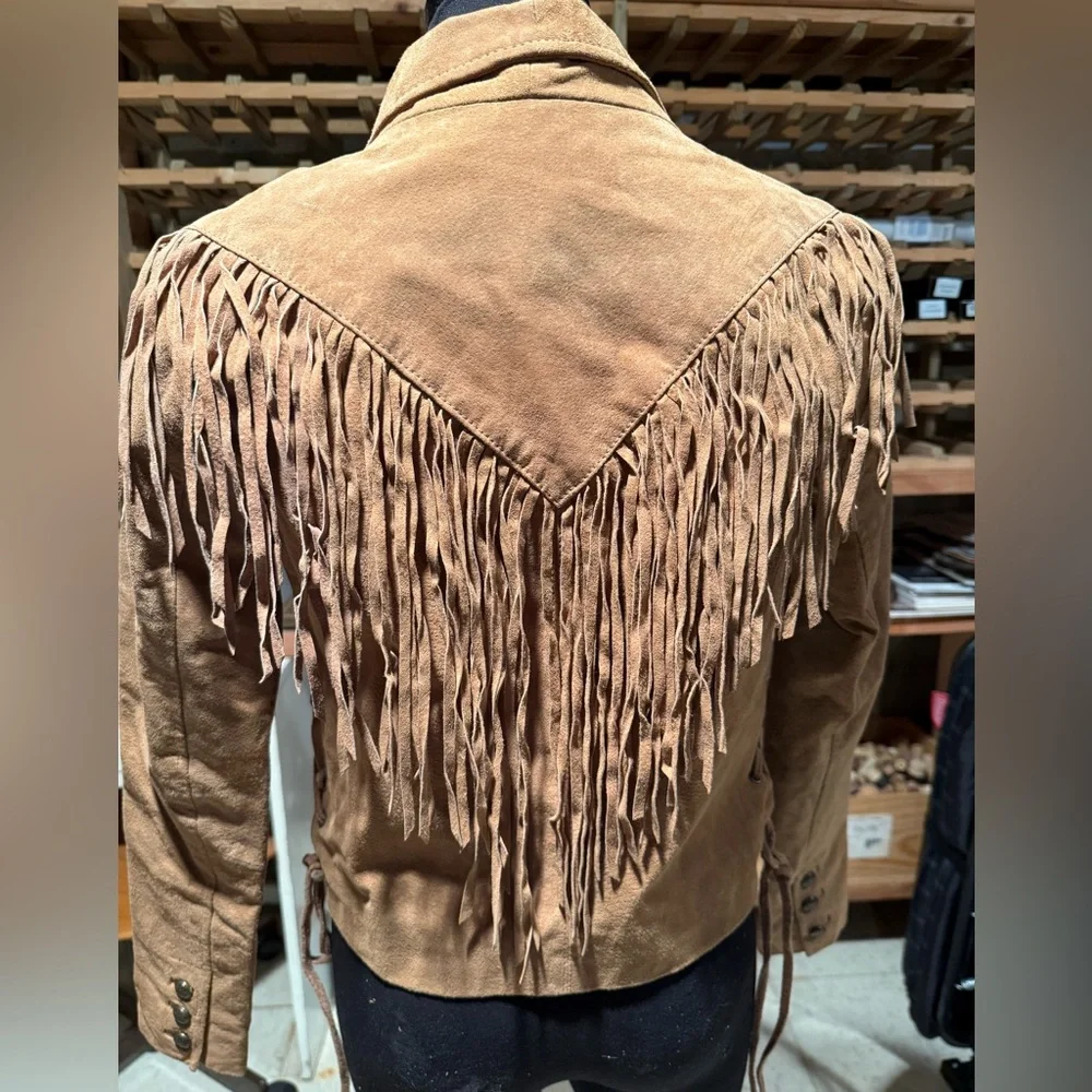 Forever 21 real suede fringe jacket - Picture 3 of 8